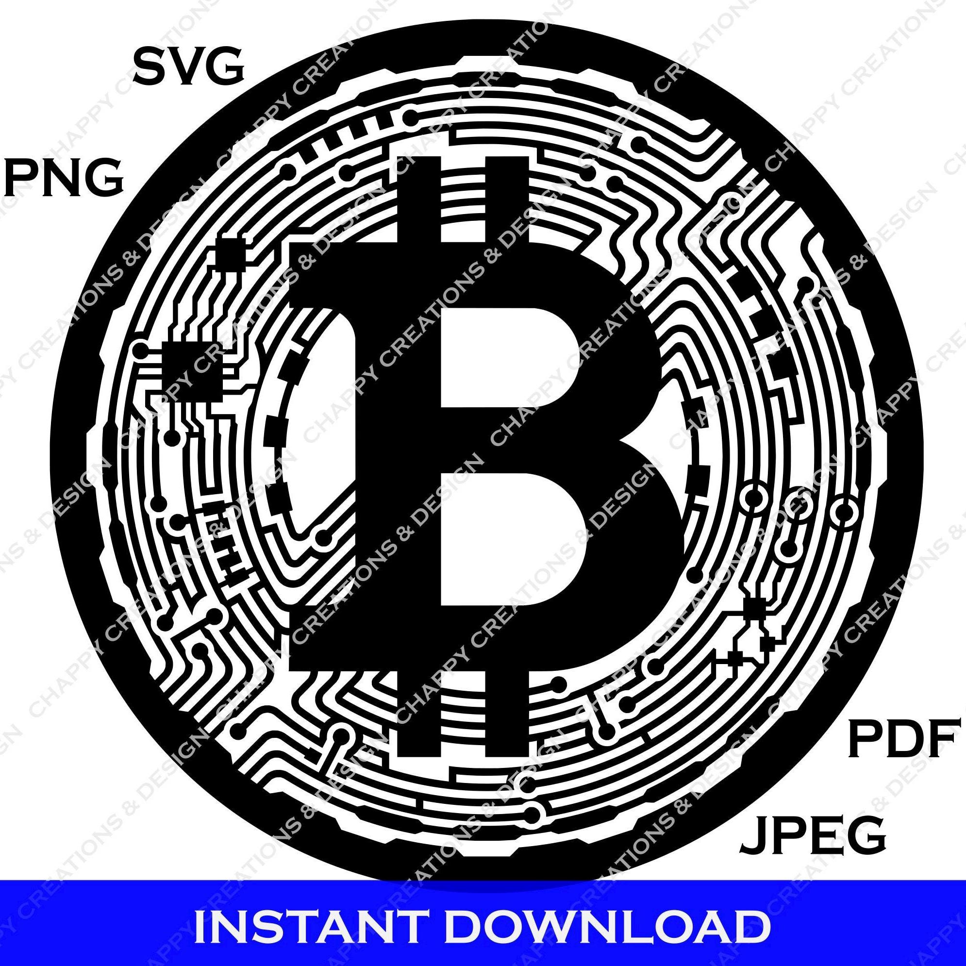 レーザーカットやその他の暗号芸術デザインのためのビットコインデジタルファイル即時ダウンロード - Etsy 日本