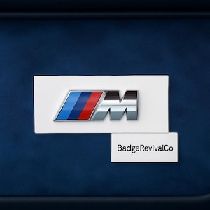 Refurbished Chrome Tri-Color M Emblem Badge – Trunk/Fender – Compatible with BMW M Series – OEM-Style Adhesive