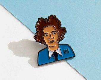 Jean Michel Enamel Pin - Badge - Book Lover - Reader Gift - Blade Runner Pin - Book Gift