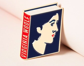 Virginia Woolf Emaille Pin - Badge - Buchliebhaber - Leser Geschenk - Blade Runner Pin - Buch Geschenk