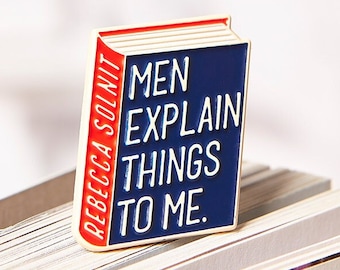 Rebecca Solnit Enamel Pin - Badge - Book Lover - Reader Gift - Blade Runner Pin - Book Gift