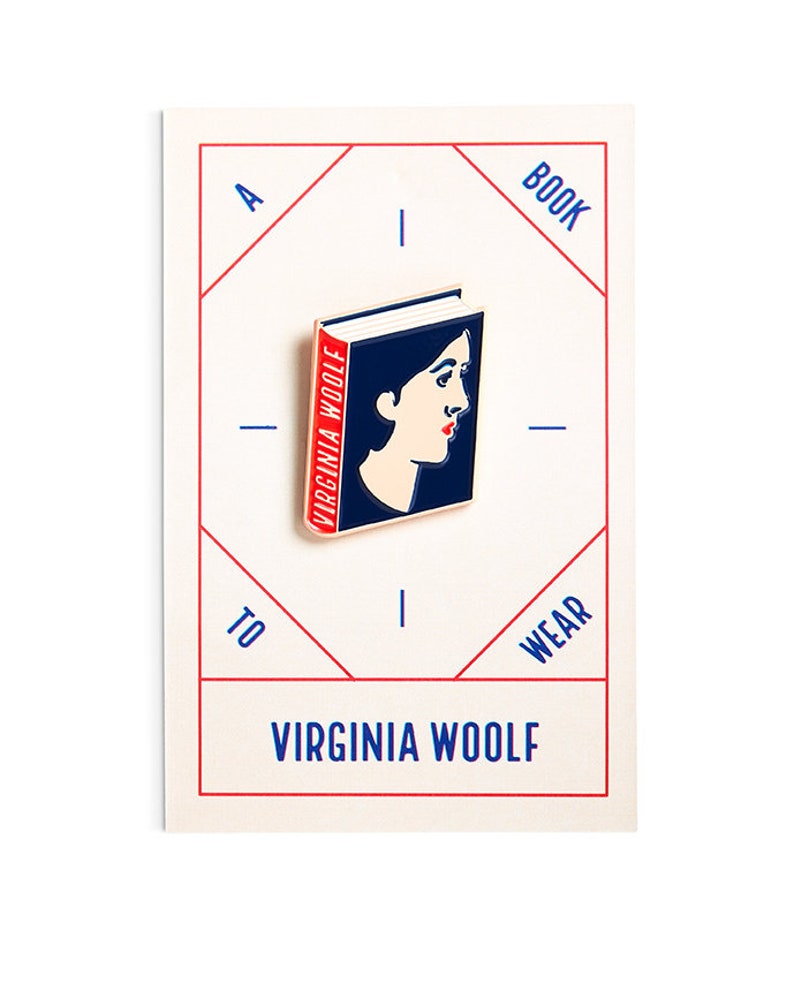 Virginia Woolf Enamel Pin Badge Book Lover Reader Gift Blade Runner Pin Book Gift image 3