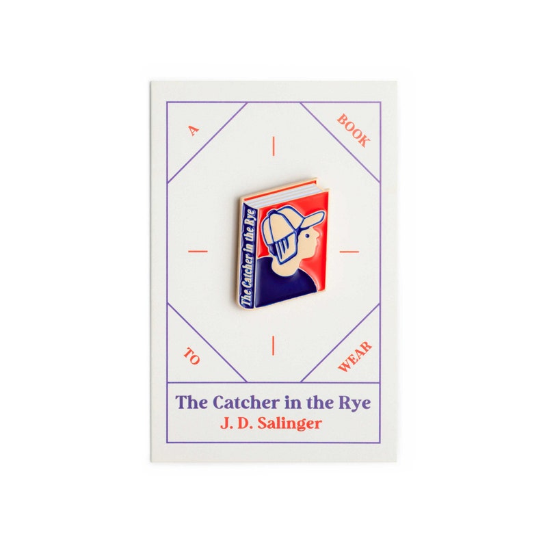 The Catcher in the Rye Book by J. D. Salinger Enamel Pin Badge Book Jewellery Book Lover Reader Gift Gift for Book Lover Book Gift image 4