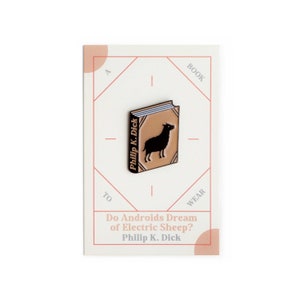 Do Androids Dream of Electric Sheep Book by Philip K. Dick Enamel Pin Badge Book Lover Reader Gift Blade Runner Pin Book Gift image 2