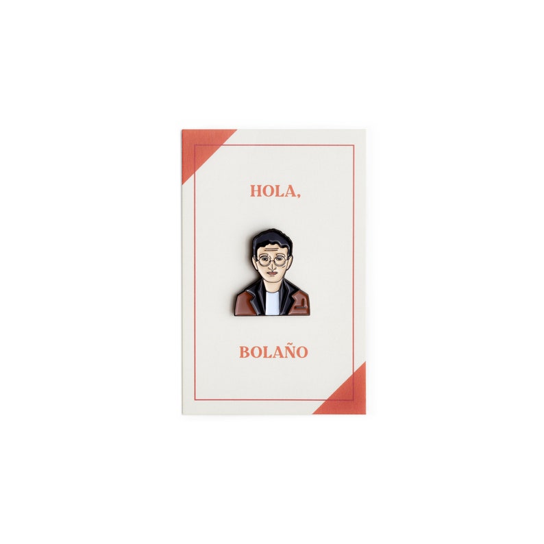Roberto Bolano Bolaño Emaille Pin Abzeichen Leseratte Blade Runner Pin Buch Geschenk Bild 3