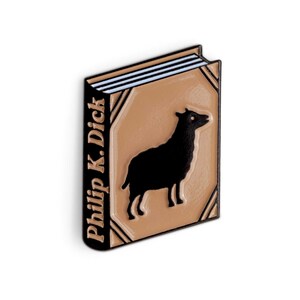 Do Androids Dream of Electric Sheep Book by Philip K. Dick Enamel Pin Badge Book Lover Reader Gift Blade Runner Pin Book Gift image 3