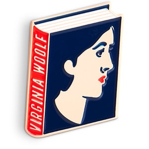 Virginia Woolf Enamel Pin Badge Book Lover Reader Gift Blade Runner Pin Book Gift image 2