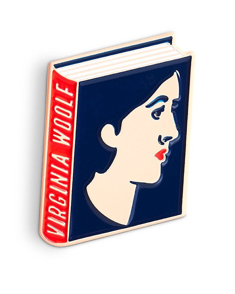 Virginia Woolf Enamel Pin Badge Book Lover Reader Gift Blade Runner Pin Book Gift image 2