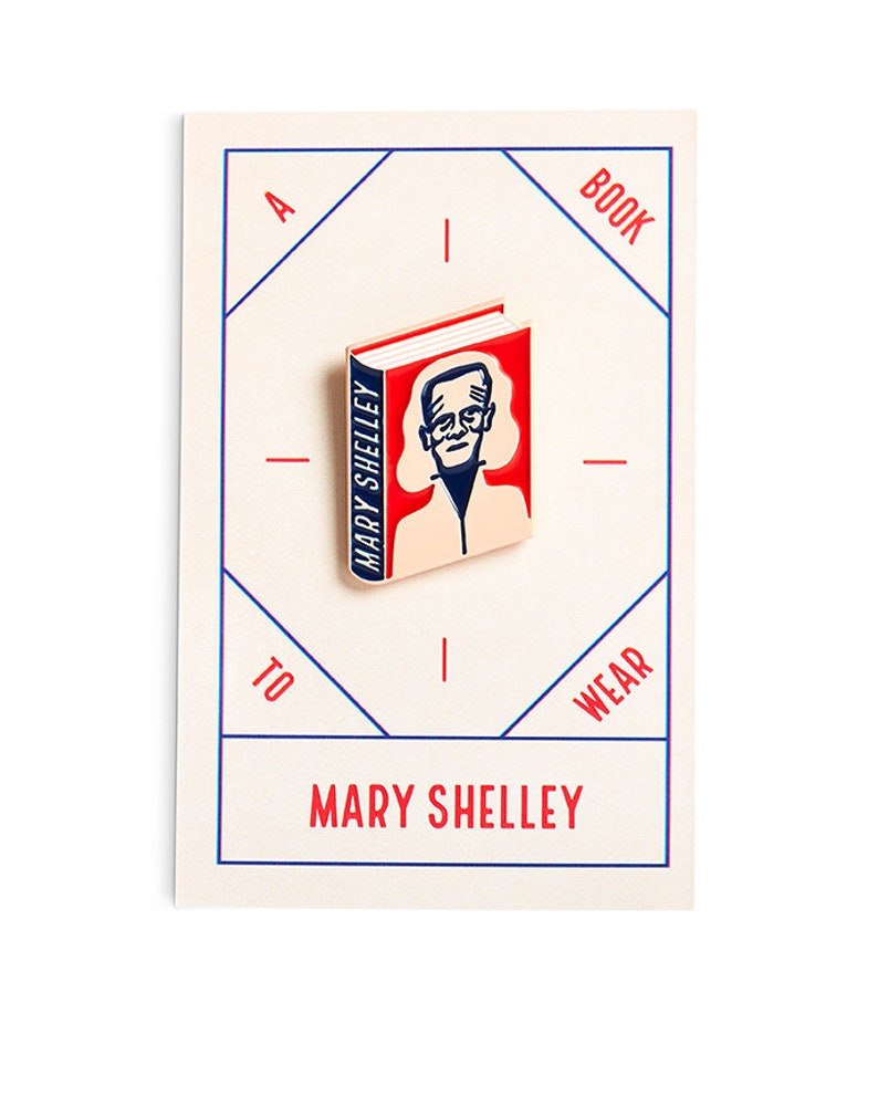 Mary Shelley Enamel Pin Badge Book Lover Reader Gift Blade Runner Pin Book Gift image 3