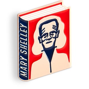 Mary Shelley Enamel Pin Badge Book Lover Reader Gift Blade Runner Pin Book Gift image 2