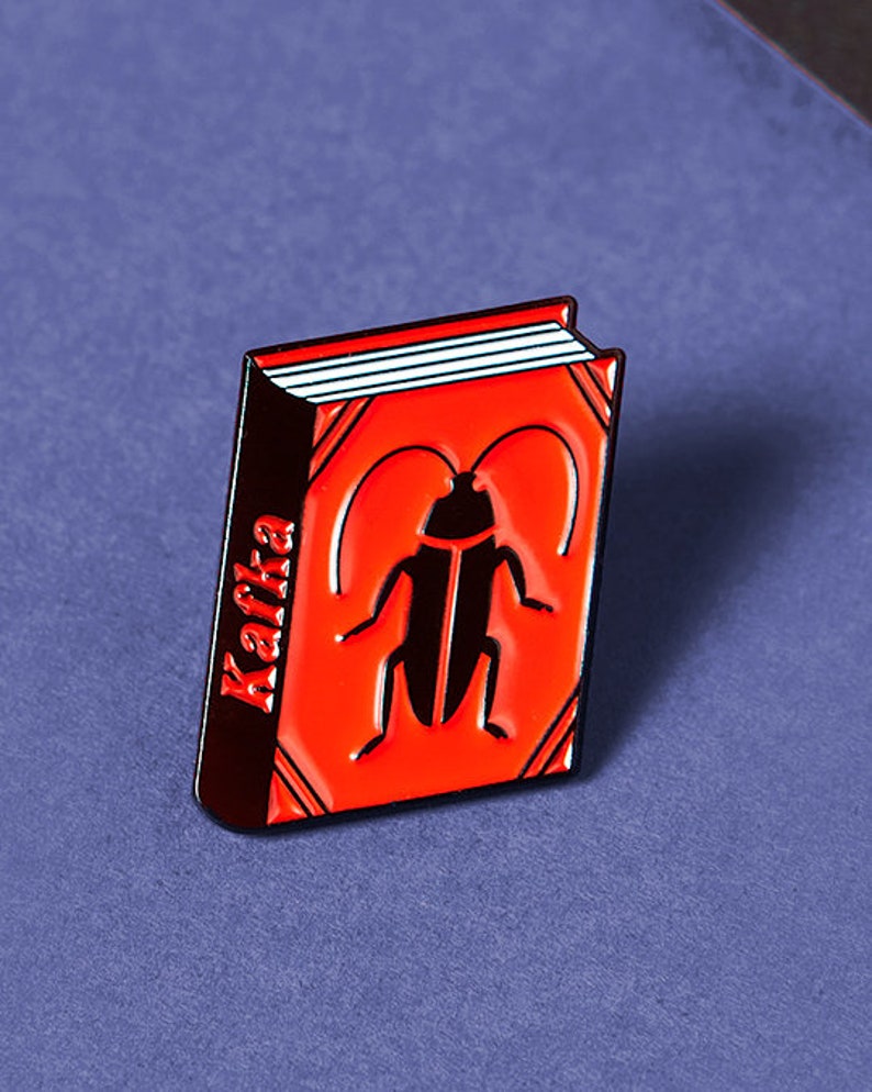 The Metamorphosis Book by Franz Kafka Enamel Pin Badge Jewellery Book Lover Reader Gift Gift for Book Lover Classic Book Gift image 1