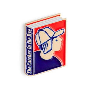 The Catcher in the Rye Book by J. D. Salinger Enamel Pin Badge Book Jewellery Book Lover Reader Gift Gift for Book Lover Book Gift image 2