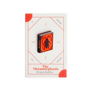 The Metamorphosis Book by Franz Kafka Enamel Pin Badge Jewellery Book Lover Reader Gift Gift for Book Lover Classic Book Gift image 2