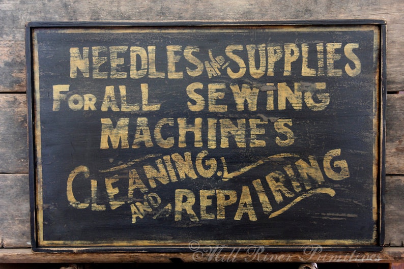 Aged Primitive Early Looking Sewing Supply Wood Sign Custom Etsy Sewing tags studio digital space supply label supplies organize signs labels uprint sheet whole creative storage rooms