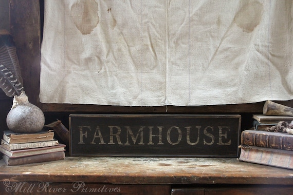 Enseigne En Bois Vintage 'Quincaillerie & Graines' - Style Rustique Fait Main Aux USA