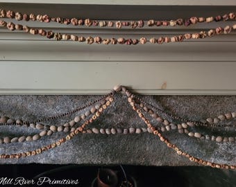Punka Pod Garland-Tiny Pumpkins-Primitive Fall Harvest Decor