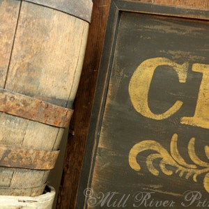 Reproduction Antique CIDER and ALE Wood Sign Custom Personalized Rustic image 5