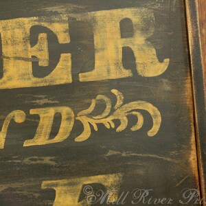 Reproduction Antique CIDER and ALE Wood Sign Custom Personalized Rustic image 4