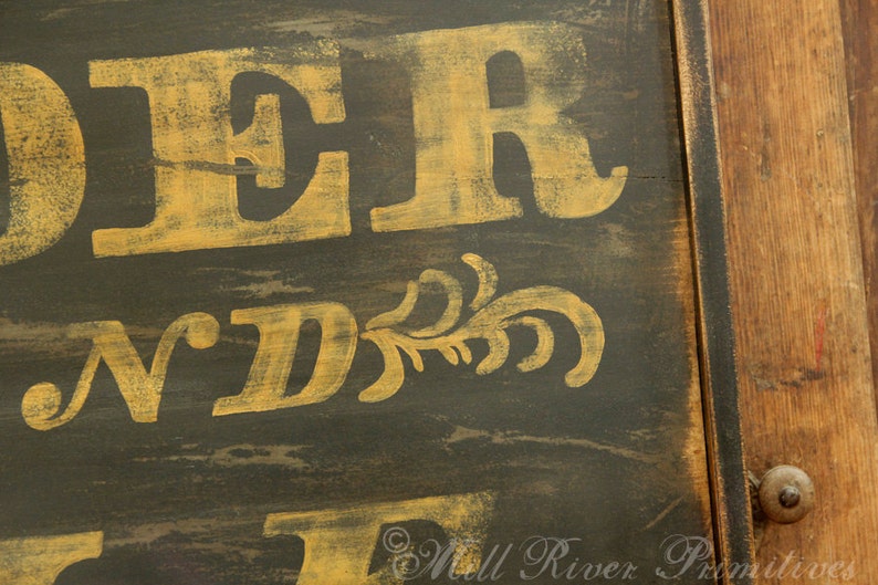 Reproduction Antique CIDER and ALE Wood Sign Custom Personalized Rustic image 4