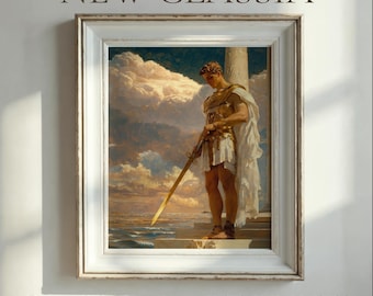 Digital Art Print | Ancient Roman Warrior Artwork | Classic Historical Painting | Artful-Wall Art Prints | Classicism Art | Instant Download