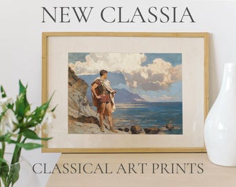 Artful Classic Art Print | Classicism Print | Classical Portrait | Scenic Landscape Wallpaper | Classical Artful-Wall Art Prints