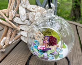 DIY Mermaid Terrarium Kit, Seaside Scene