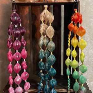 Festival Bubble Braids with Tinsel: Rave Hair Extensions