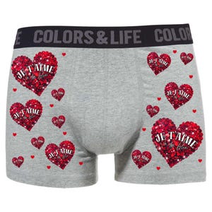 BOXER Men&#39;s Briefs I love you Valentine&#39;s Day