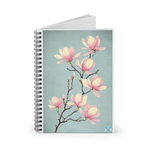 Elegant Floral Spiral Notebook - Perfect for Journaling, Planning, Note-Taking, Back to School, Gift for Her