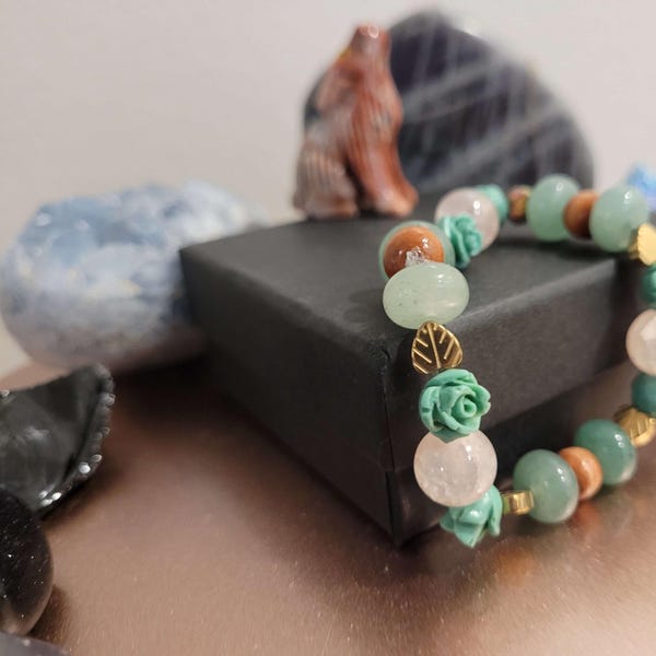 Elastic Beaded Bracelet | Tree Inspired