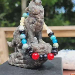 Elastic Beaded Bracelet | Lucario