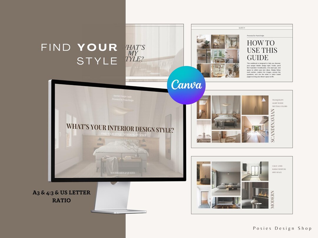 Interior Design Style Quiz | Canva Template (digital Download) - Etsy
