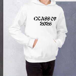 Class of 2026 Hoodie, Senior Sweatshirt, Graduation Gift, Personalized Class of 2026, Comfort Colors, Aesthetic Hoodie, Cool Graphic Hoodies