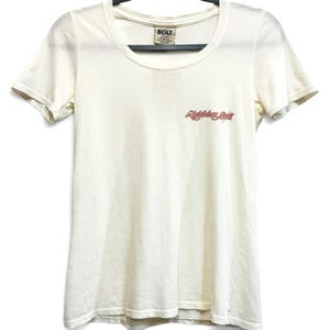 Lightning Bolt Dead stock Vintage Surf Tee Shirt Cream Original Tags USA S image 1