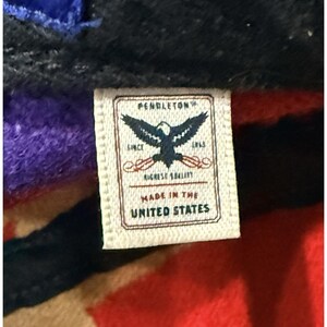Rare Vintage Pendleton Wool Southwest Blanket Baseball Cap Made USA Hat image 5