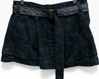 Rara minigonna Marc Jacobs Vintage Camo Runway con cintura Y2K Utility Cargo 12