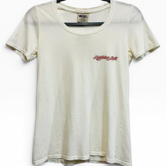 Lightning Bolt Dead stock Vintage Surf Tee Shirt Cream Original Tags USA S