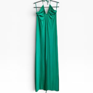 Emerald Green Dress Halter - Etsy
