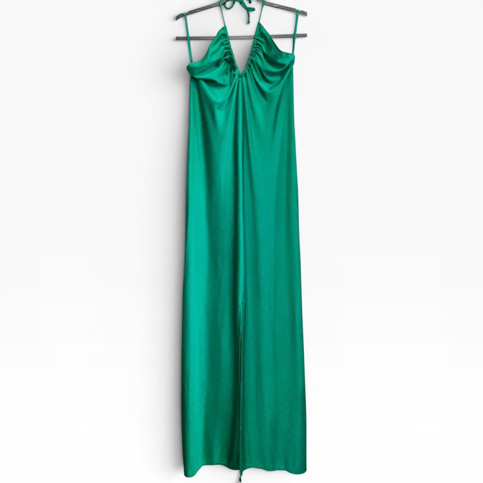 Emerald Green Dress Halter - Etsy Emerald Green Dress Halter - Etsy