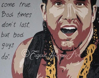 RAZOR RAMON Scott Hall WWE wrestling portret malarstwo unikatowe oryginał 100 x 70 cm