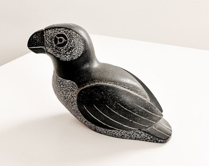 Figurine Puffin Statue by BOMA of Canada Cast Soapstone Etsy
