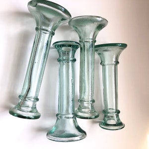 Candle Holders | Glass Candlesticks—One Pair (7") is still available