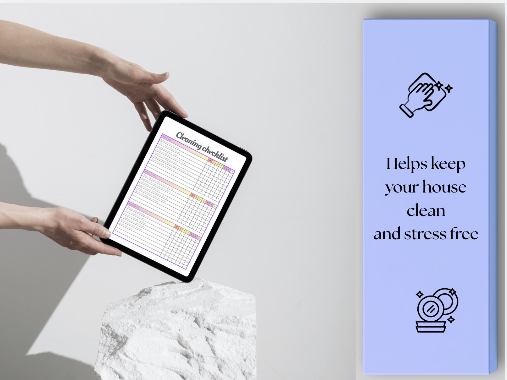 Editable Cleaning Checklist | Printable Cleaning Schedule | Canva ...