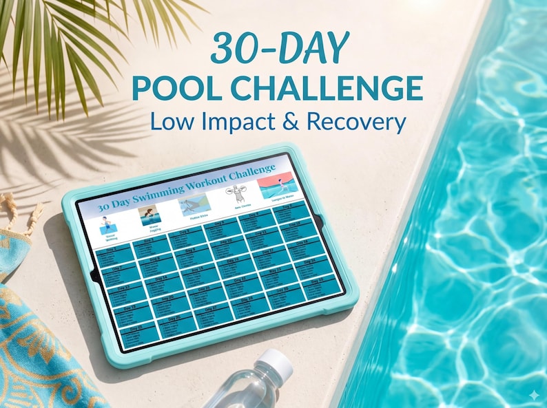 30 Day Pool Recovery Workout Plan | Low Impact Water Exercise Routine ...