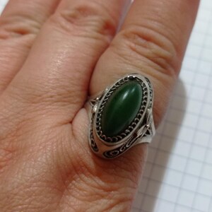 セール商品が満載 1973 Jade Grand Duchess Towle Vintage Sterling Spoon Ring アクセサリー