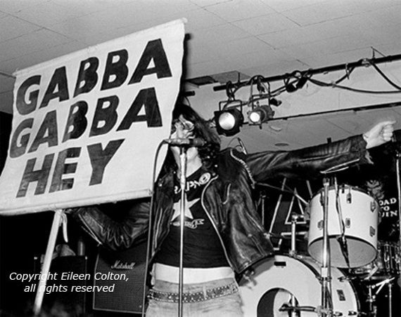 Classic Photo: Joey Ramone playing drums in his first band, The