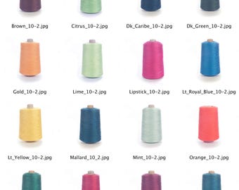 Virgo 10/2 Mercerized Cotton Yarn. 1/2 lb Cones