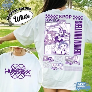 Kpop Demon Hunters shirt -, Huntrix tee , Kpop idol group shirt, Mira, Rumi, Joy shirt, Huntrix fan, kpop fan, korea shirt