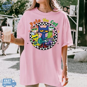 Pete The Cat Groovy Cat T-shirt, The Cool Cat Back To School T-shirt, Children&#39;s Book Gift, Cute Groovy Cat Sweatshirt, Kindergarten Teacher