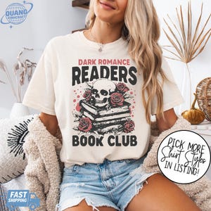Comfort Colors® Book Club Retro Shirt, Vintage Book Lover Tee, Dark Romance Reader Shirt,Reading Shirt, Bookish Graphic T-Shirt